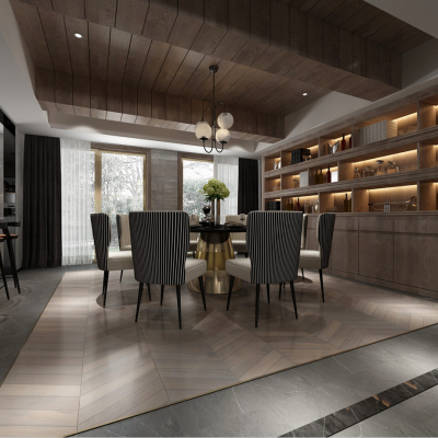 现代别墅餐厅