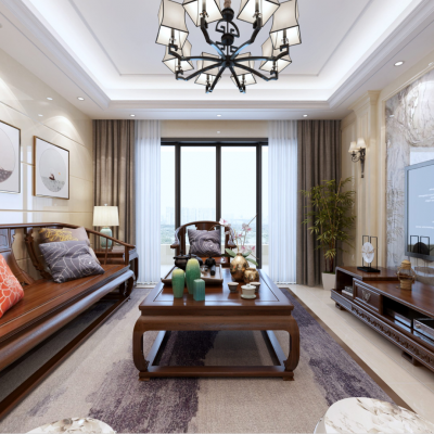 G11中式风格客餐厅