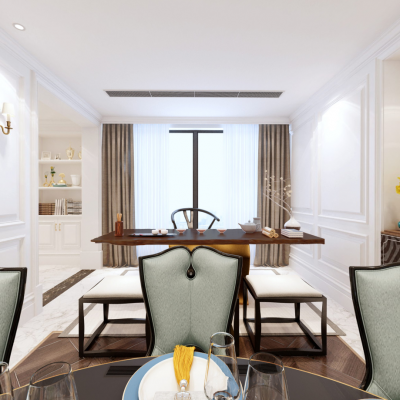 欧式风格厨房、餐厅