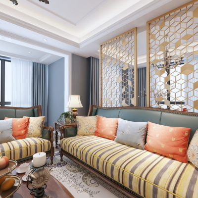 美式风格客餐厅