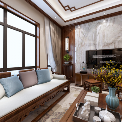 G35中式别墅客厅