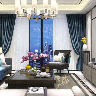 新中式风格客餐厅