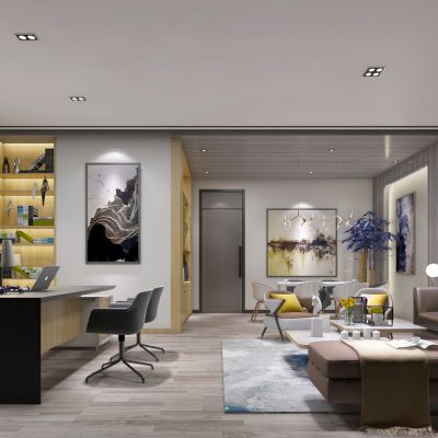 现代风格领导办公室