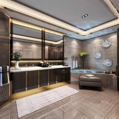 现代风格酒店卫生间