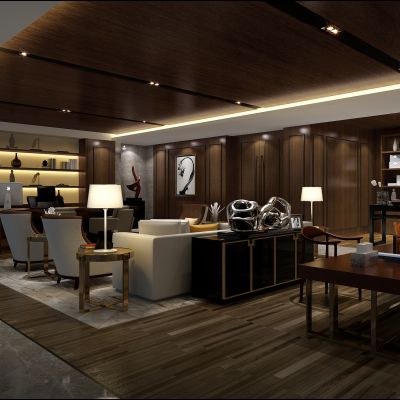 现代风格领导办公室