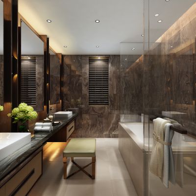 现代风格酒店卫生间