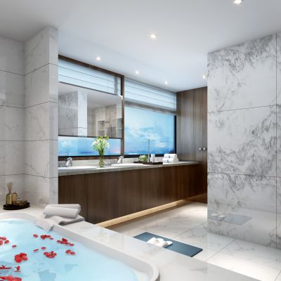 现代风格酒店卫生间