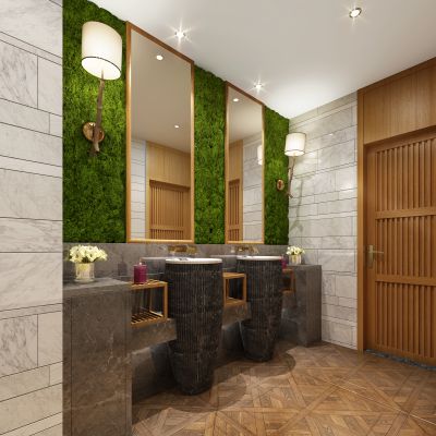 现代风格酒店卫生间