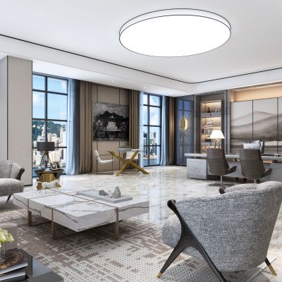 现代风格领导办公室