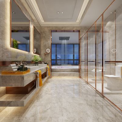 现代风格酒店卫生间