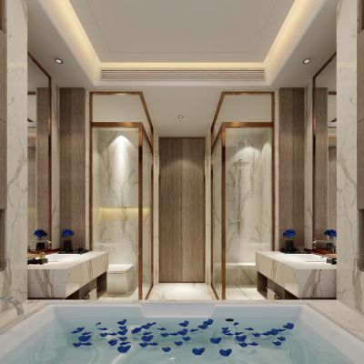 现代风格酒店卫生间