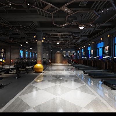 现代风格健身房