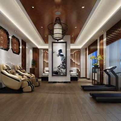 现代风格娱乐空间3D模型