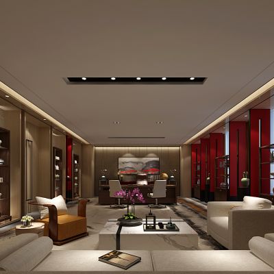 现代风格领导办公室