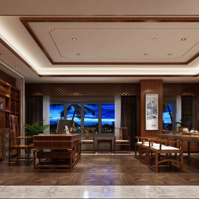 现代风格领导办公室