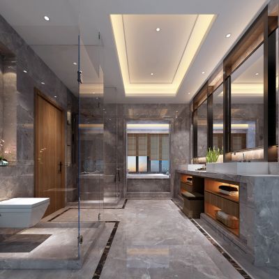 现代风格酒店卫生间