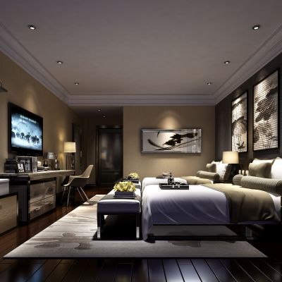 现代风格酒店客房