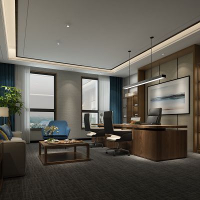 现代风格领导办公室