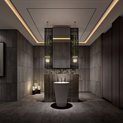 现代风格酒店卫生间