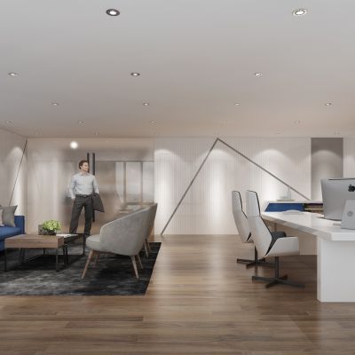 现代风格领导办公室