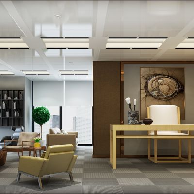 现代风格领导办公室