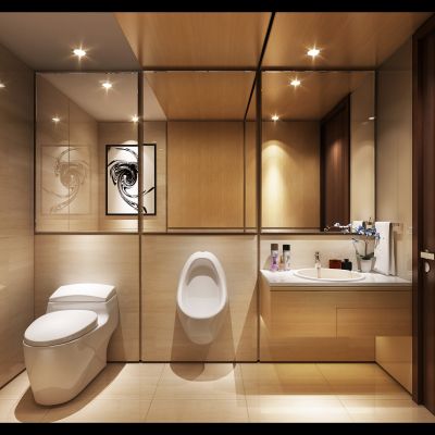现代风格酒店卫生间