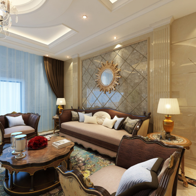 欧式别墅客餐厅