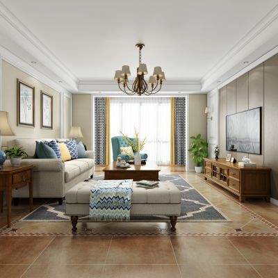美式客厅