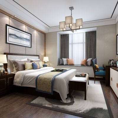 新中式卧室