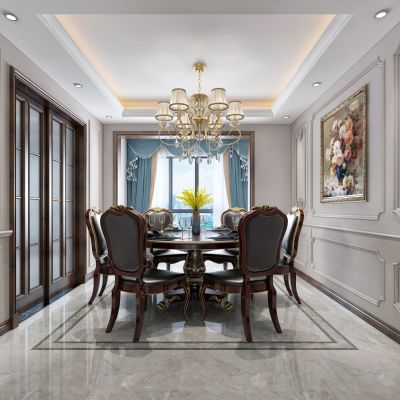 美式客厅餐厅