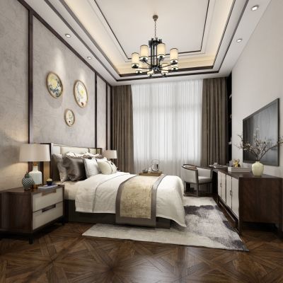 新中式卧室