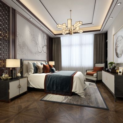 新中式卧室