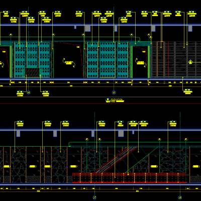 中餐平面、立面图