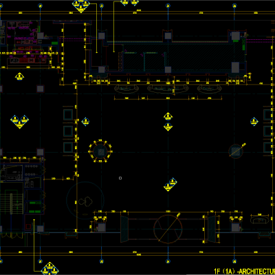 商场大堂、大堂吧及贵重物品平面图