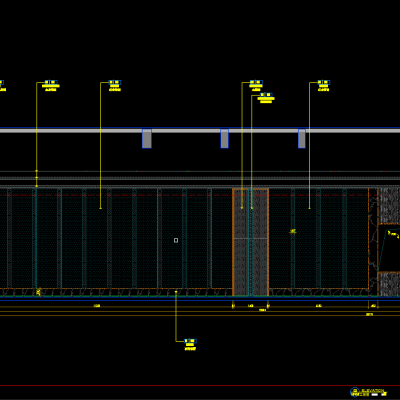 宴会立面、天花、墙身大样图