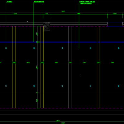 保利国际电影院平面、立面、天花、剖面图施工图