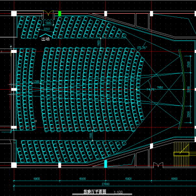 电影院平面施工图