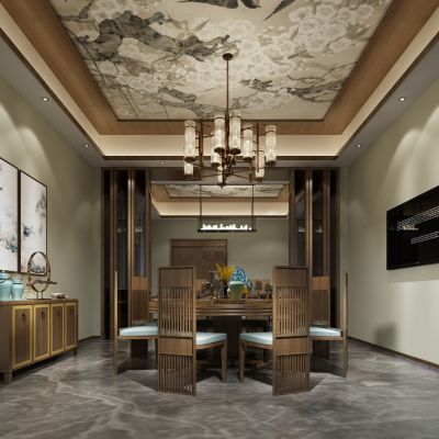 新中式餐厅包房