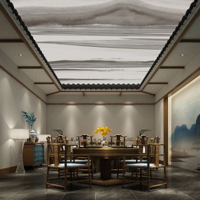 新中式餐厅包房