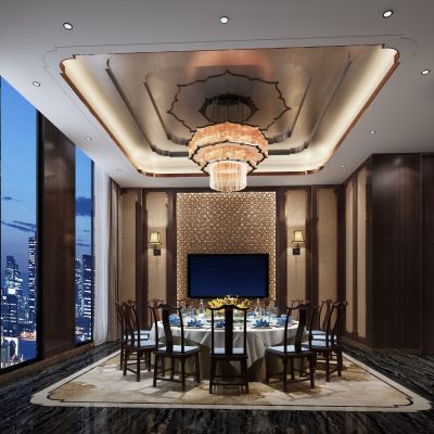 新中式餐厅包房