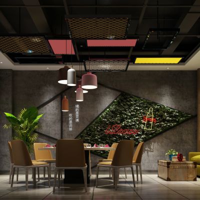 工业风餐厅包房