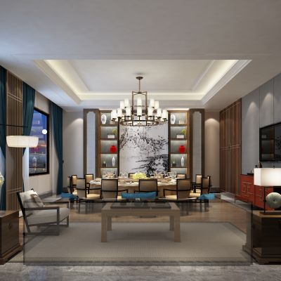 新中式餐厅包房