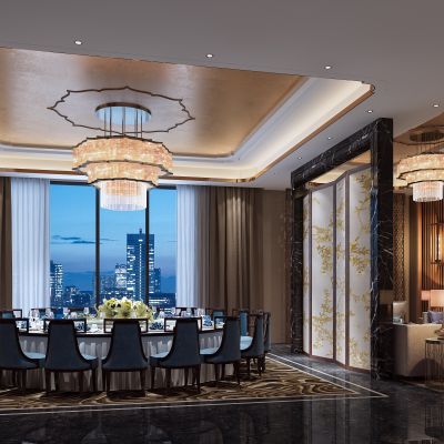 新中式餐厅包房