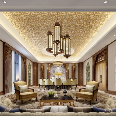 欧式风格餐厅包房