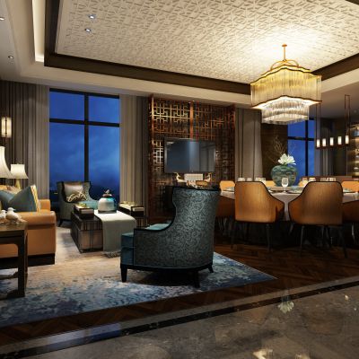 新中式餐厅包房