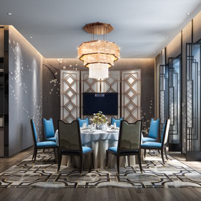 新中式餐厅包房