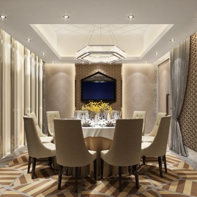现代风格餐厅包房