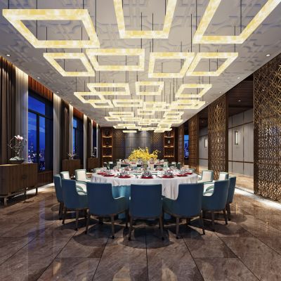 新中式风格餐厅包房