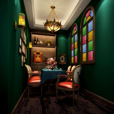 欧式风格餐厅包房