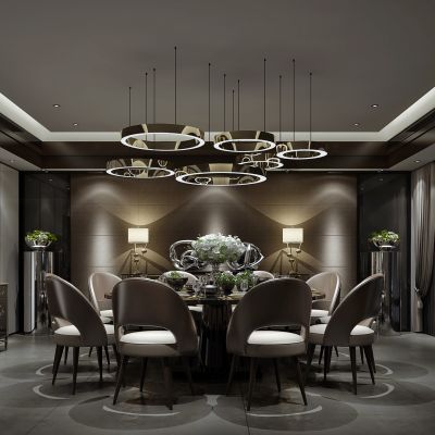 现代风格餐厅包房